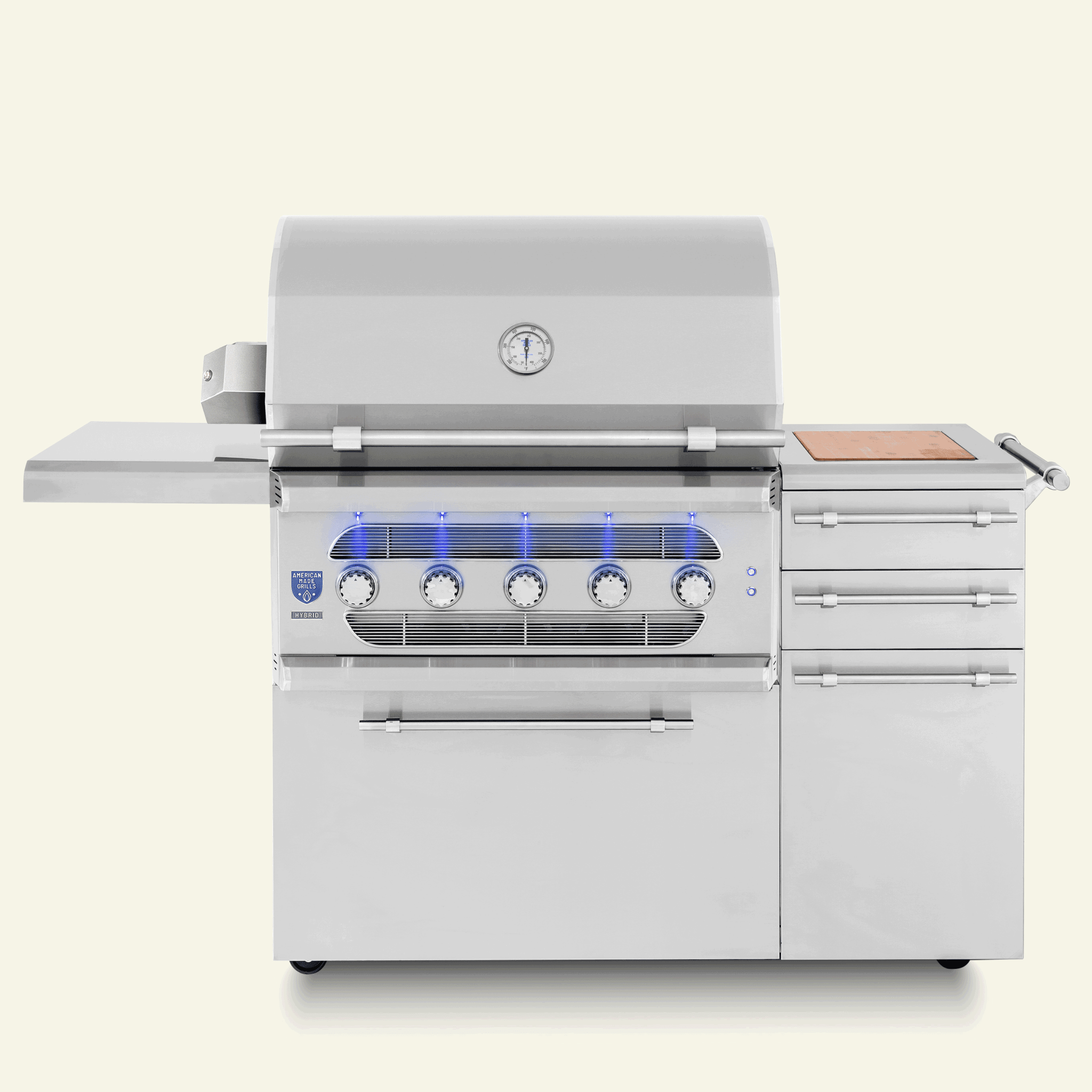 Freestanding Muscle - 36" Hybrid Grill - by American Made Grills | Buy at Agent BBQ