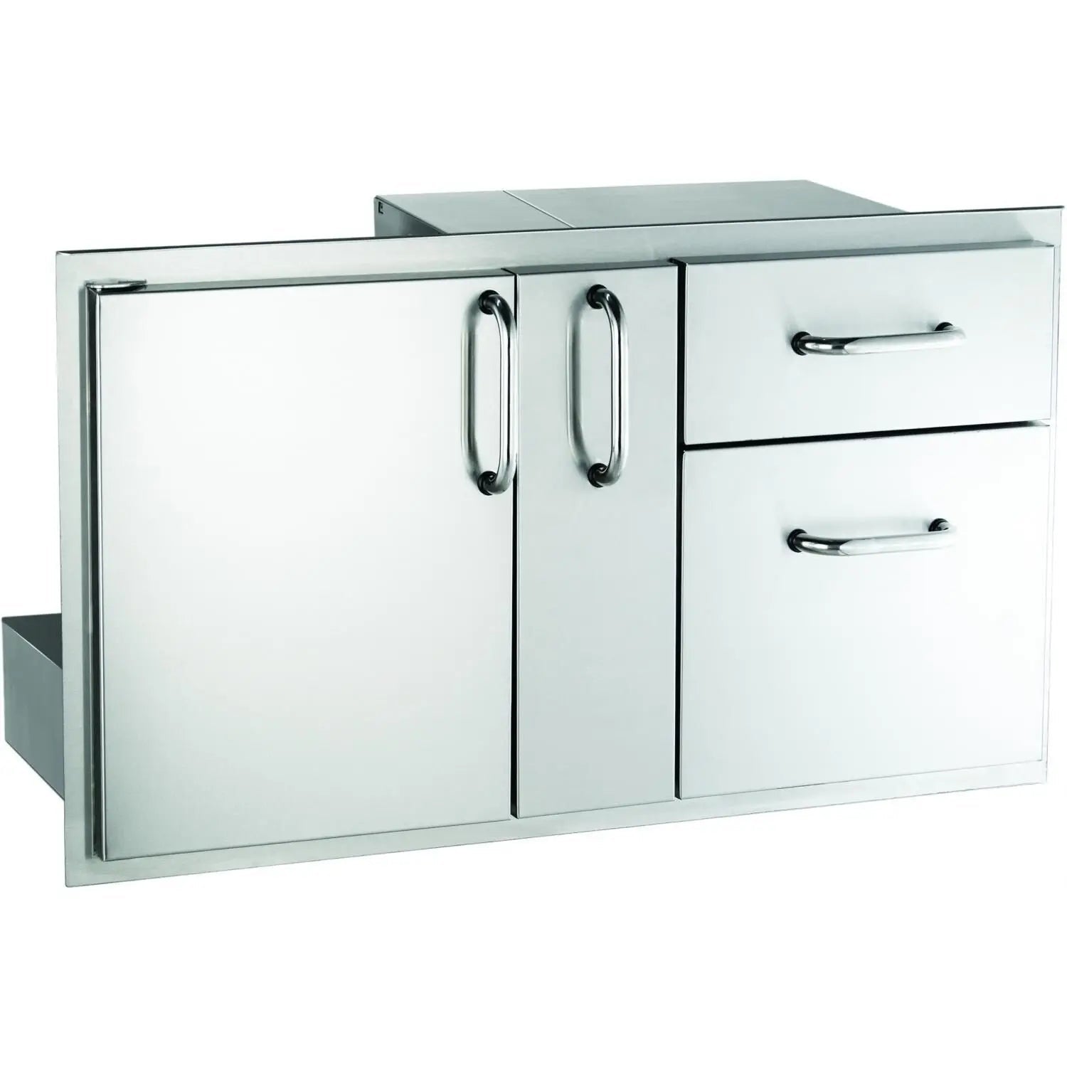 American Outdoor Grill 36 - Inch Access Door With Platter Storage And Double Drawer - 18 - 36 - SSDD - by American Outdoor Grill | Buy at Agent BBQ