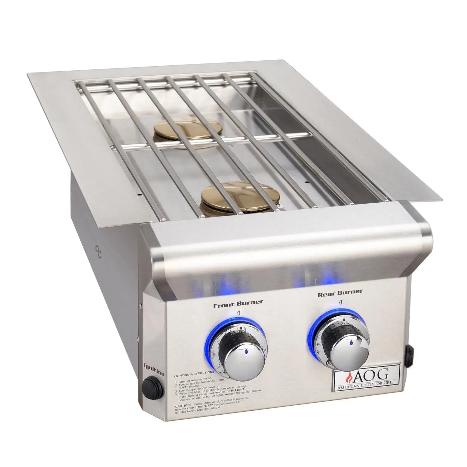 American Outdoor Grill L - Series Drop - In Natural Gas Double Side Burner - 3282L - by American Outdoor Grill | Buy at Agent BBQ