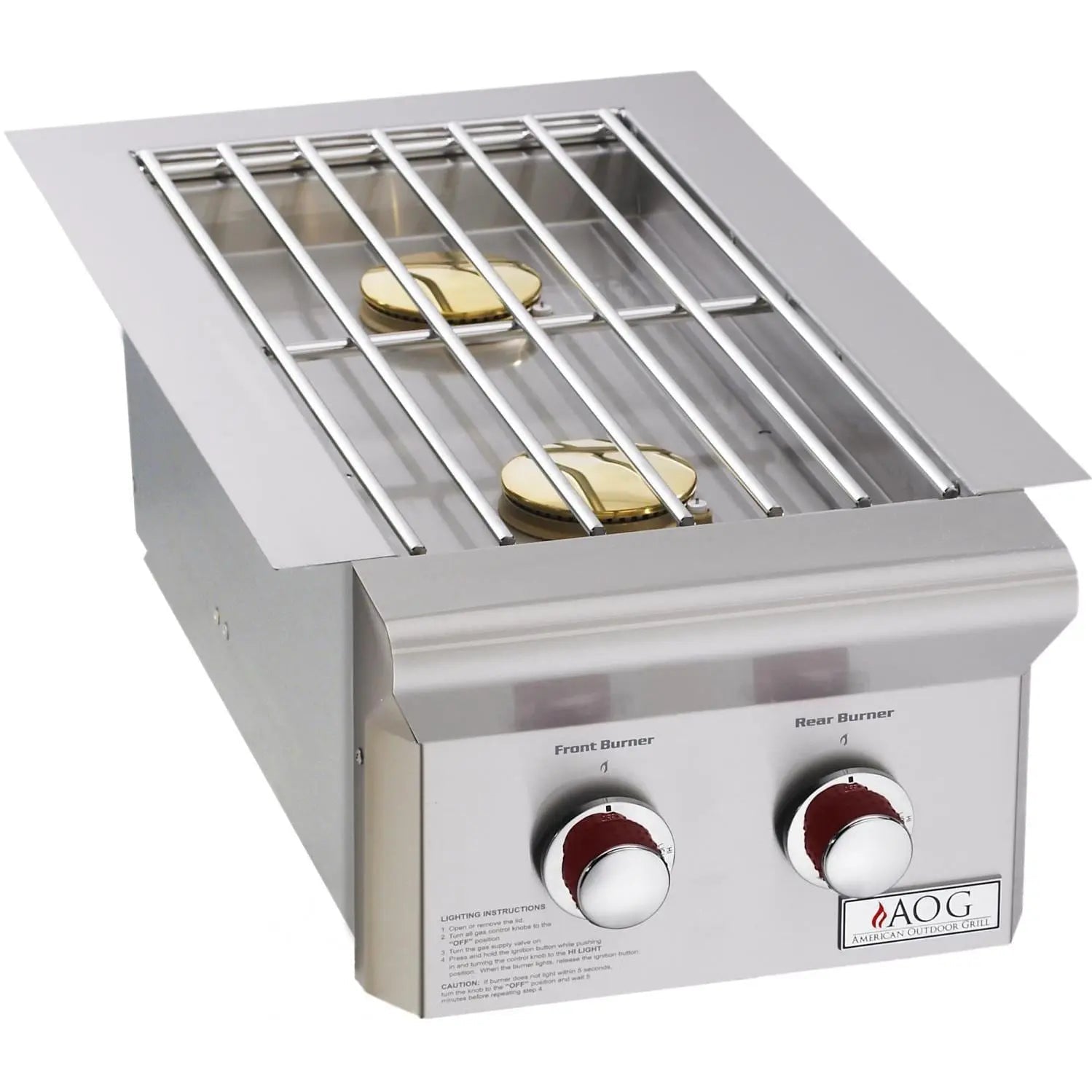 American Outdoor Grill T - Series Drop - In Natural Gas Double Side Burner - 3282T - by American Outdoor Grill | Buy at Agent BBQ