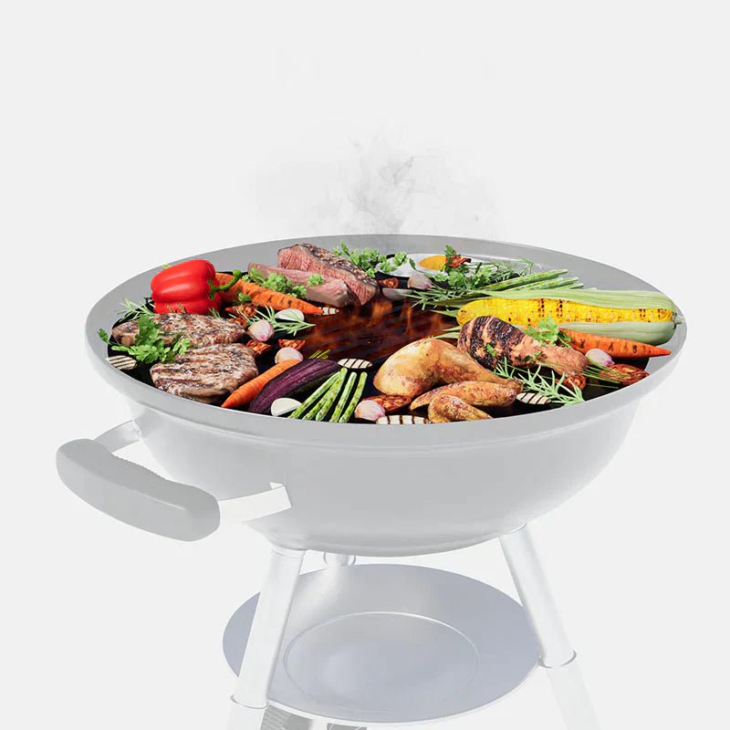 Arteflame 18″ Two-Piece Flat-Top Kit — Fits Weber® Kettle Charcoal Grills (Griddle Ring + Center Grill Grate) - by Arteflame | Buy at Agent BBQ