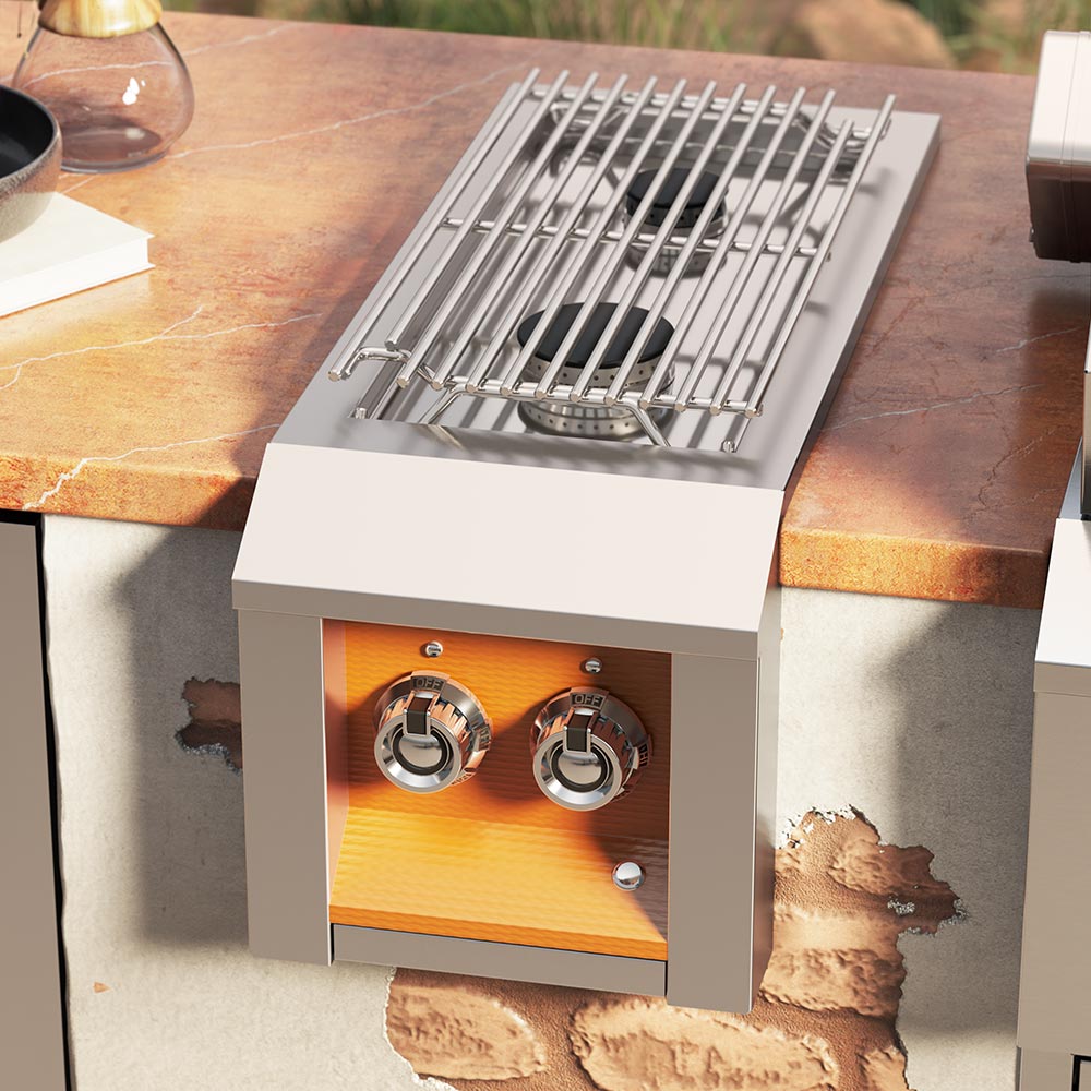 Aspire by Hestan AEB122 Double Side Burner - Grill : Cooking Components by Aspire by Hestan | Buy at Agent BBQ