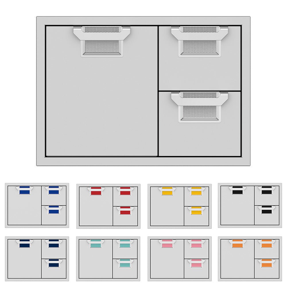 Aspire by Hestan AESDR30 Double Drawer and Storage Door Combo, 30-Inches - Grill : Cabinetry by Aspire by Hestan | Buy at Agent BBQ