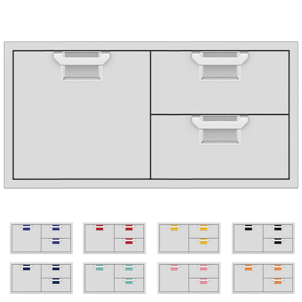 Aspire by Hestan AESDR42 Double Drawer and Storage Door Combo, 42-Inches - Grill : Cabinetry by Aspire by Hestan | Buy at Agent BBQ