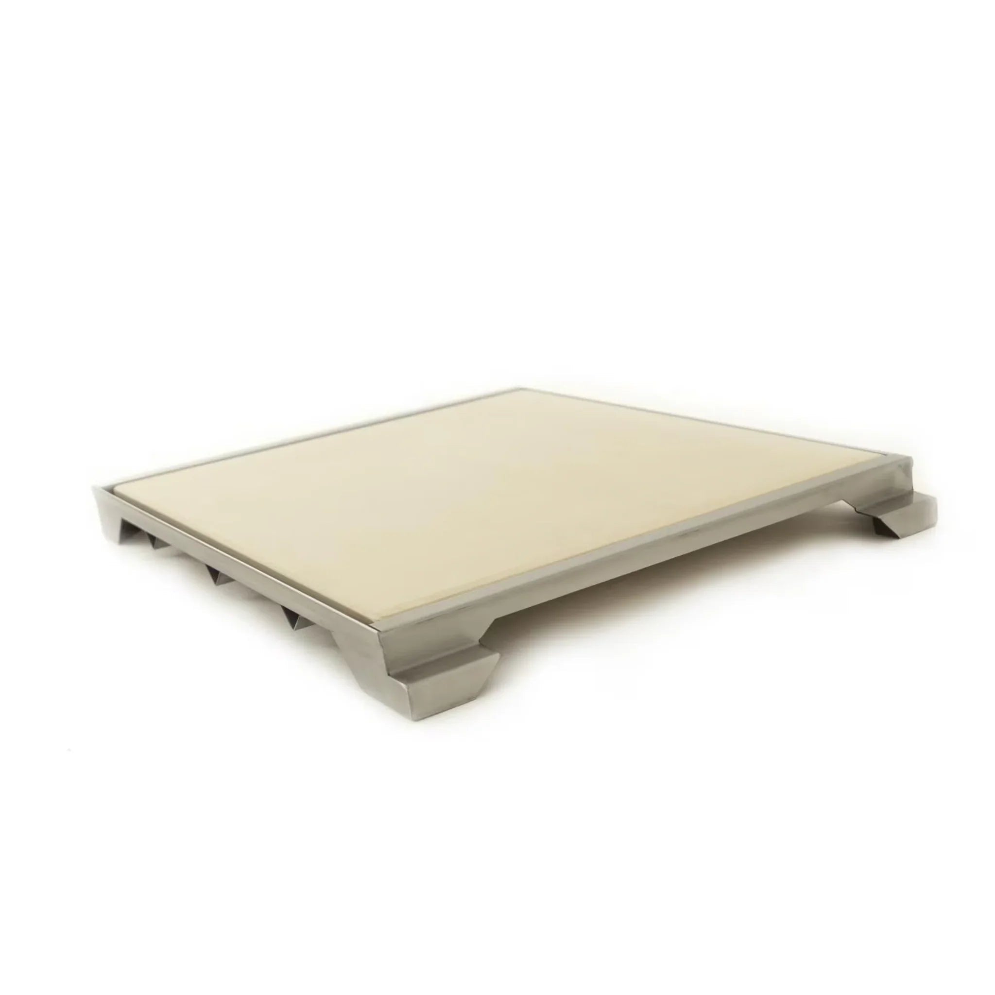 Blaze 15" Professional LUX Ceramic Pizza Stone With Stainless Steel Tray - BLZ - PRO - PZST - 2 - by Blaze Grills | Buy at Agent BBQ