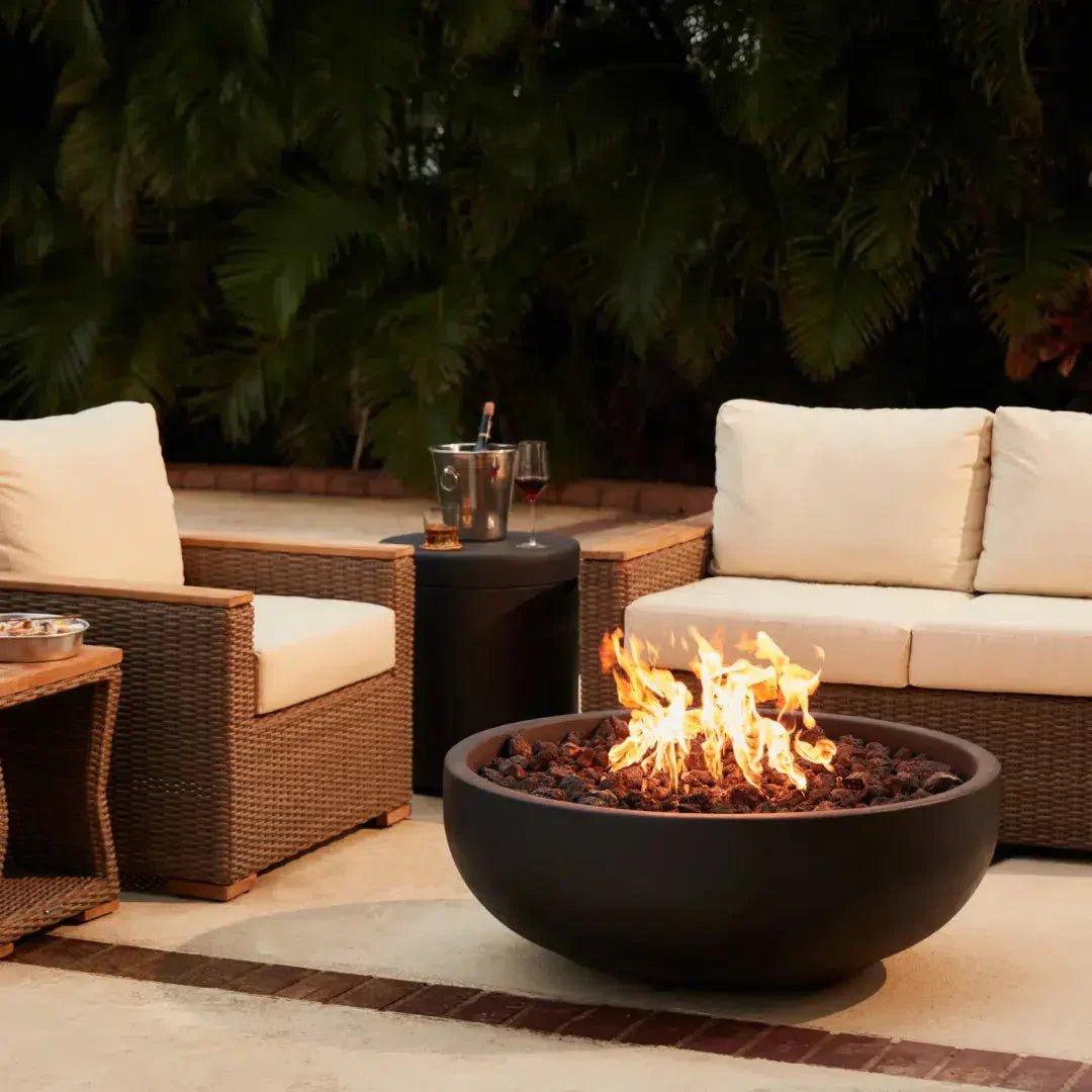 Blaze 38" Round Concrete Gas Fire Bowl - by Blaze Grills | Buy at Agent BBQ