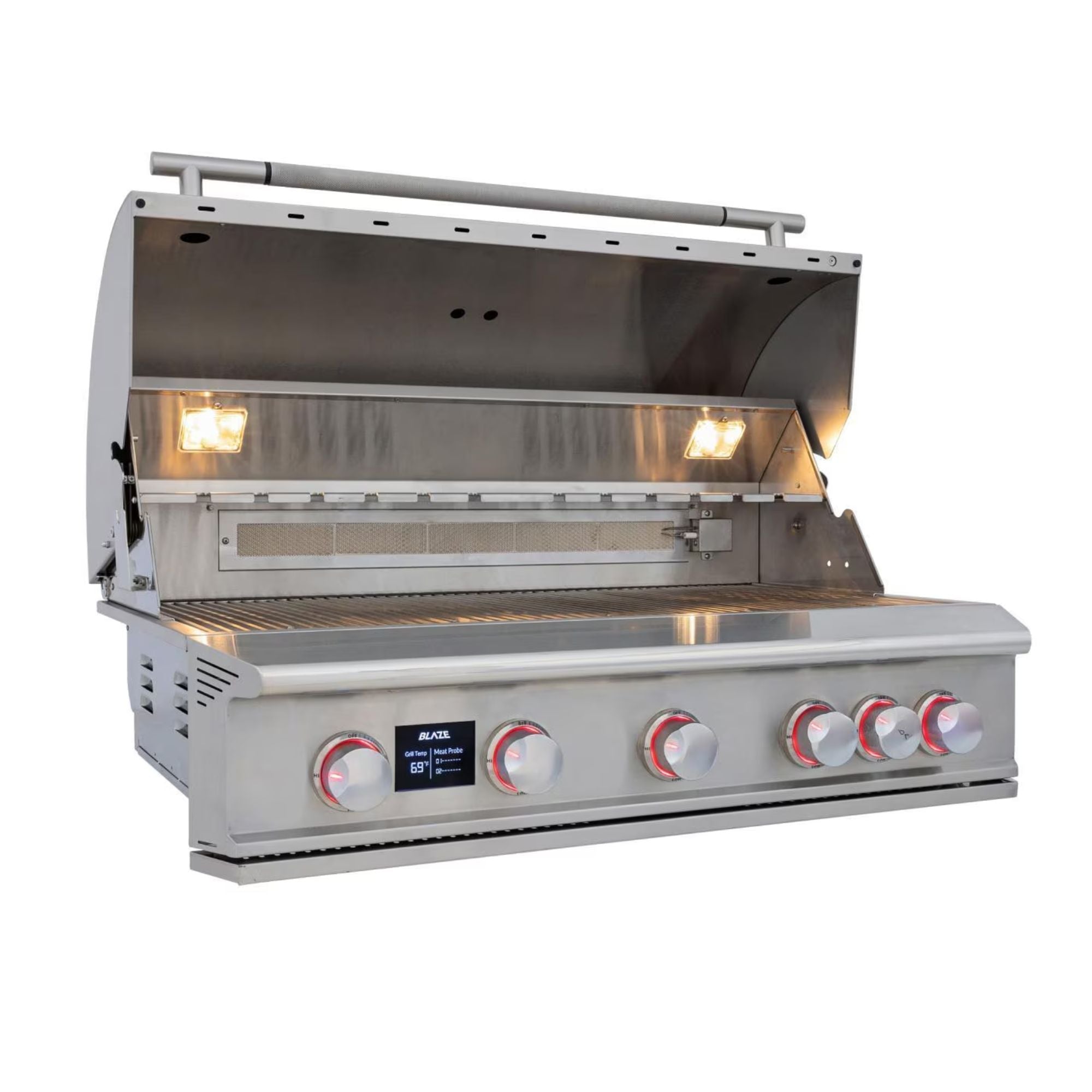 Blaze LTE PRO 40 - Inch 5 - Burner Built - in Gas Grill w/ Digital Temperature Screen & Rear Infrared Burner - by Blaze Grills | Buy at Agent BBQ