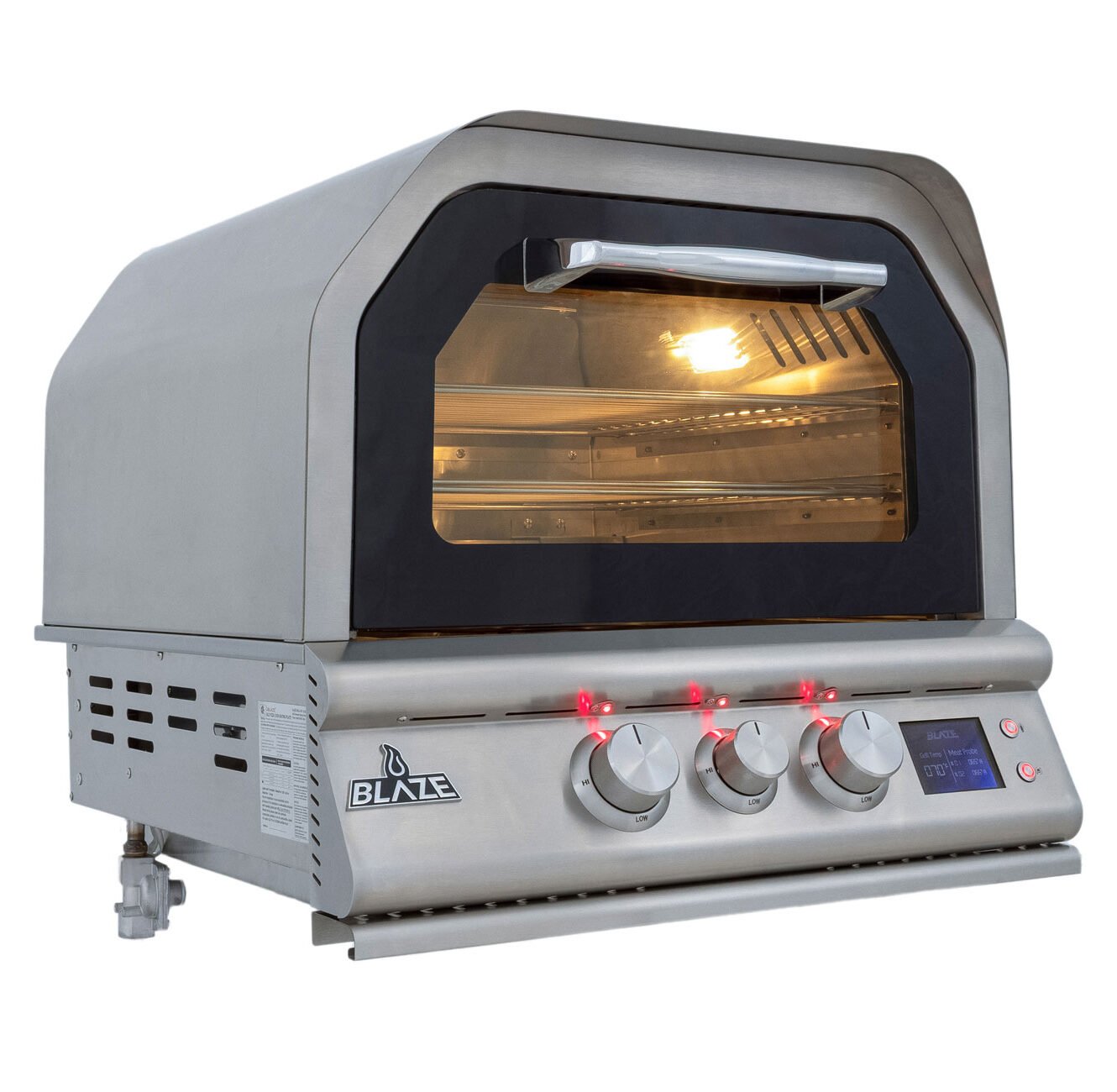 Blaze Premium 26 - Inch Built - In Gas Outdoor Pizza Oven with Bluetooth Probes - by Blaze Grills | Buy at Agent BBQ