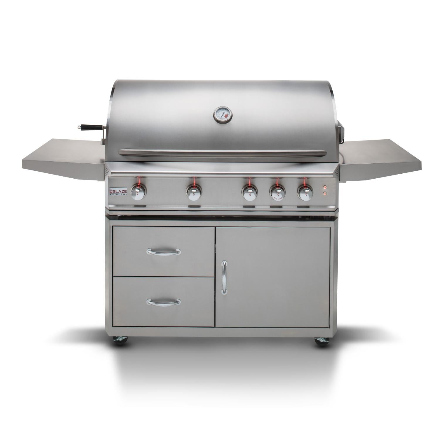 Blaze Professional LUX 44 - Inch 4 - Burner Freestanding Gas Grill With Rear Infrared Burner - BLZ - 4PRO - LP/NG - by Blaze Grills | Buy at Agent BBQ