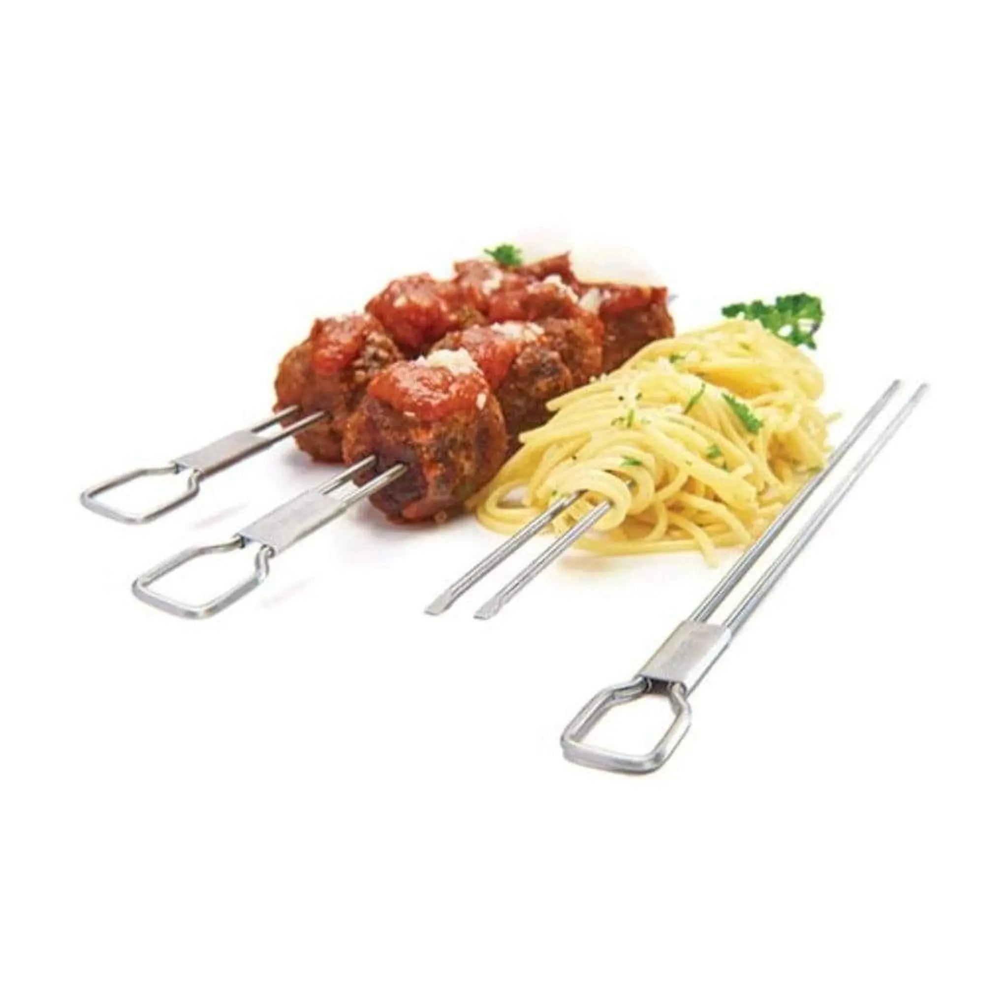 Broil King 4 - Piece Stainless Steel Dual Prong Skewer Set - by Broil King | Buy at Agent BBQ