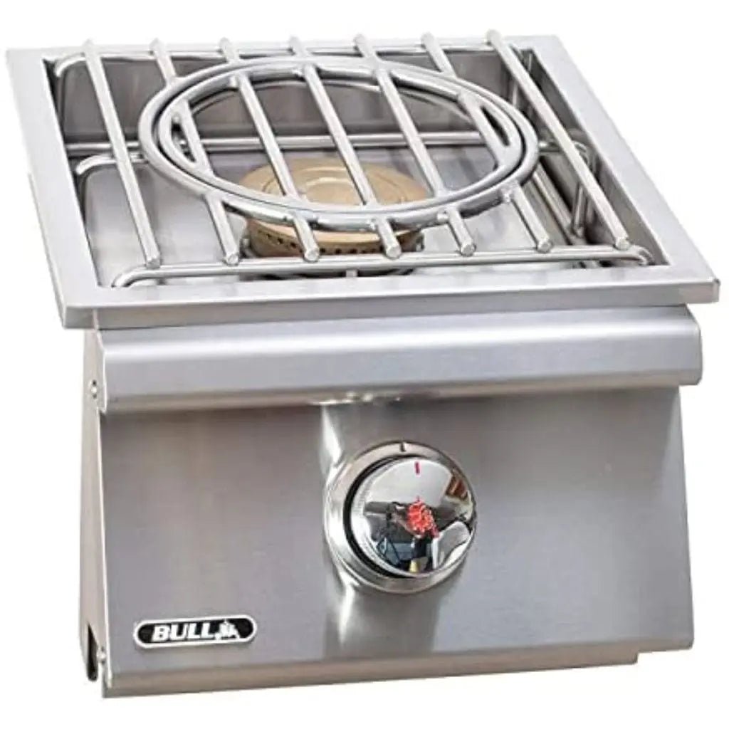 Bull 12" Built - In Pro Single Side Burner With Cover - by Bull Grills | Buy at Agent BBQ