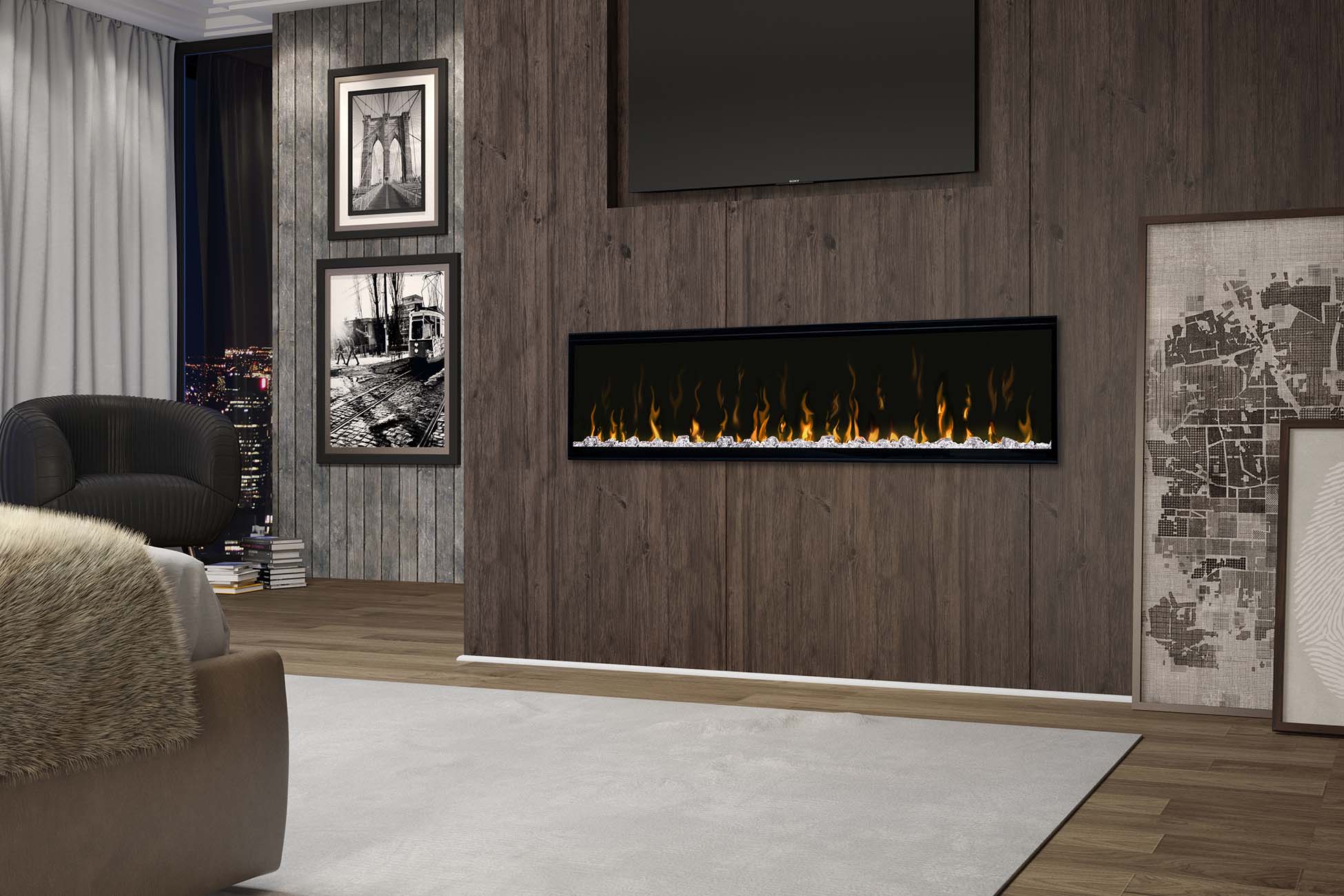 IgniteXL Dimplex 60" Linear Recessed / Built in Electric Fireplace - Electric Fireplace by Dimplex | Buy at Agent BBQ
