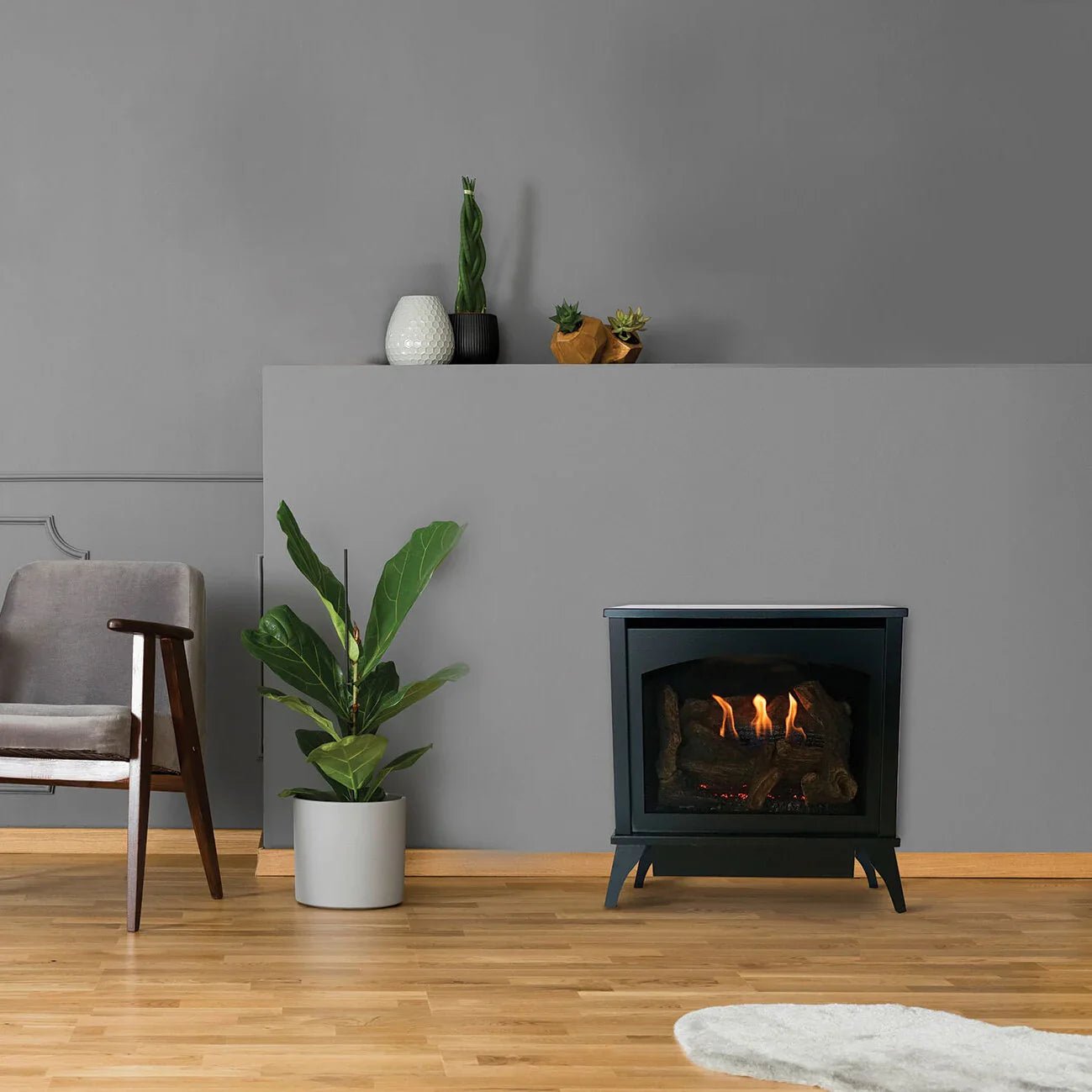 Empire Spirit Vent - Free Steel Gas Stove - Medium - 25" - Gas Stove by Empire Comfort Systems | Buy at Agent BBQ