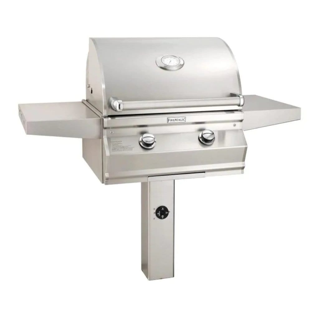 Fire Magic 24" 2 - Burner Choice Multi - User In - Ground Post Mount Gas Grill w/ Analog Thermometer (C430s) - Grill by Fire Magic | Buy at Agent BBQ