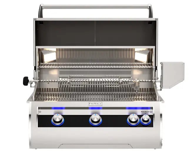 Fire Magic 30" 3 - Burner Echelon Diamond Built - In Gas Grill w/ Rotisserie & Analog Thermometer (E660i) - Grill by Fire Magic | Buy at Agent BBQ