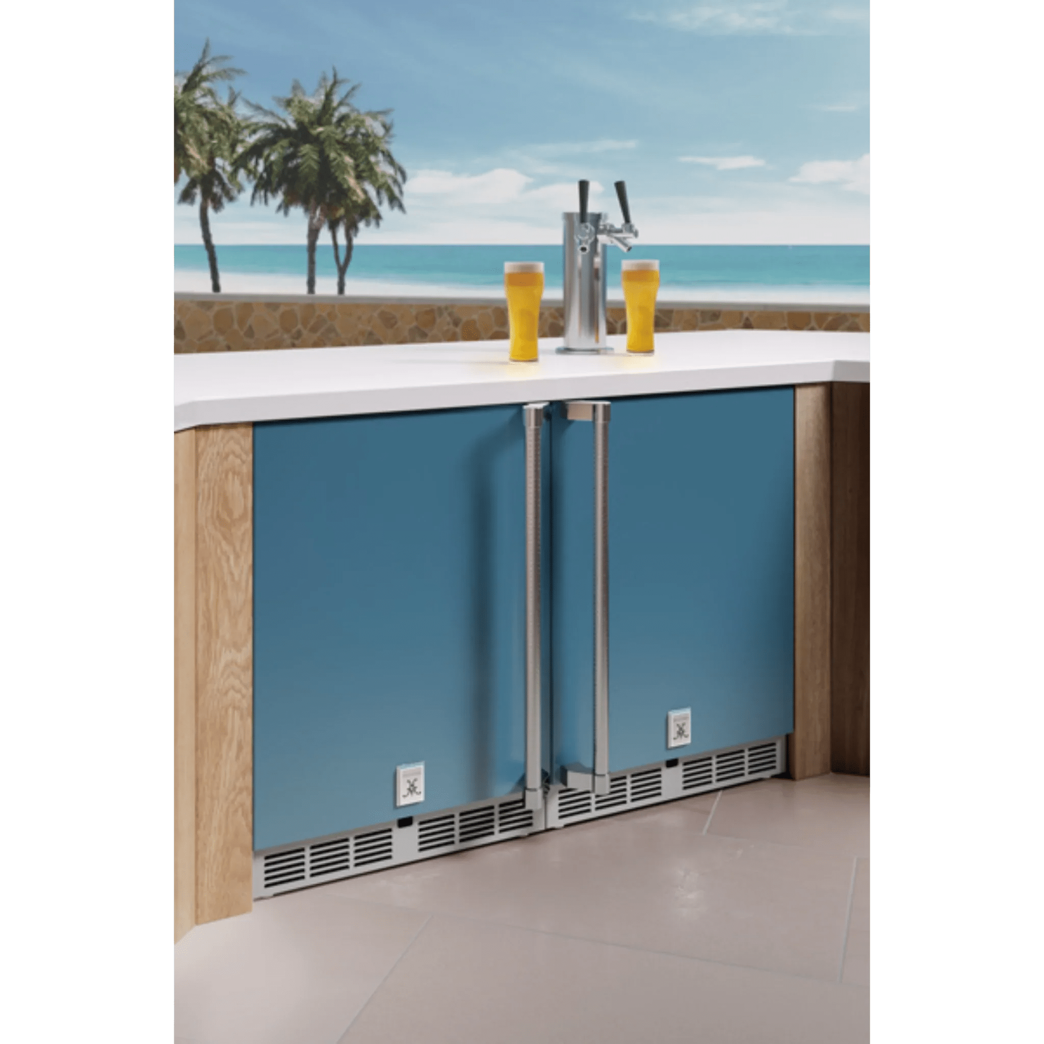Hestan 24" Outdoor Refrigerator with Solid Door - GRS24 - by Hestan | Buy at Agent BBQ