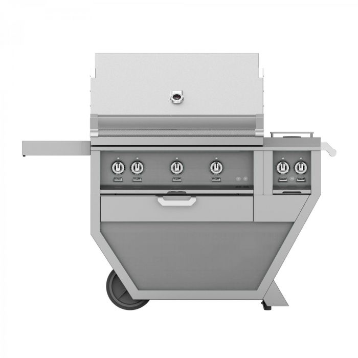 Hestan 36" Deluxe Freestanding Grill With Double Side Burner - GBR36CX2 - by Hestan | Buy at Agent BBQ