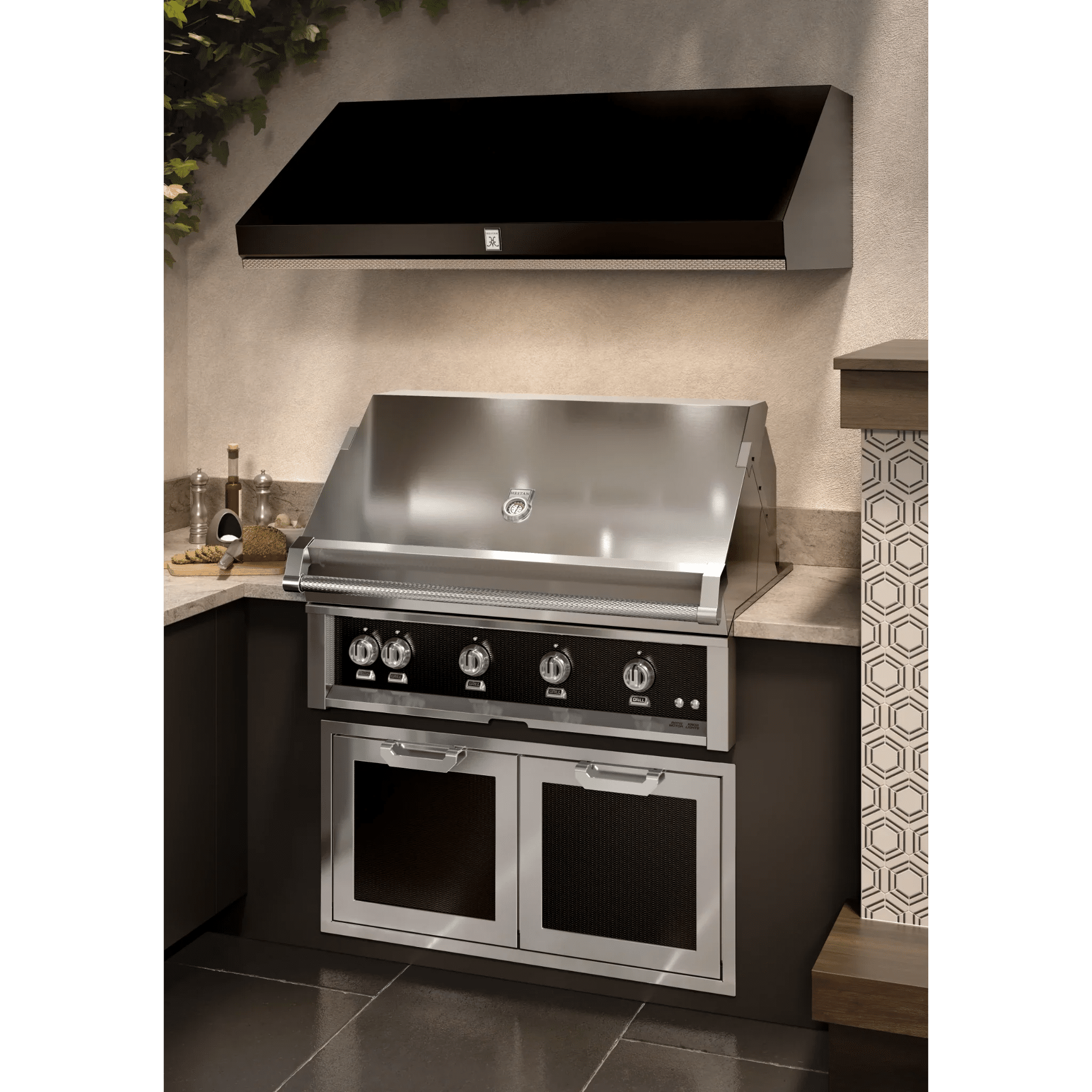 Hestan 42" Outdoor Double Storage Doors - AGSD42 - by Hestan | Buy at Agent BBQ