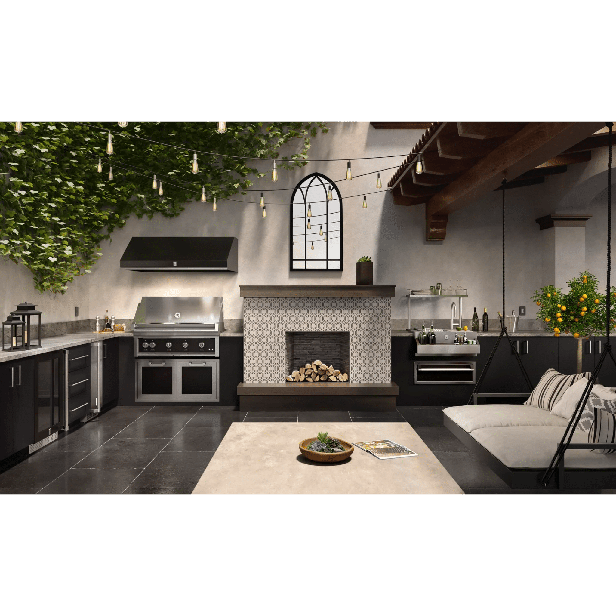 Hestan 48" Stainless Steel Outdoor Ventilation Hood - GVP48 - by Hestan | Buy at Agent BBQ