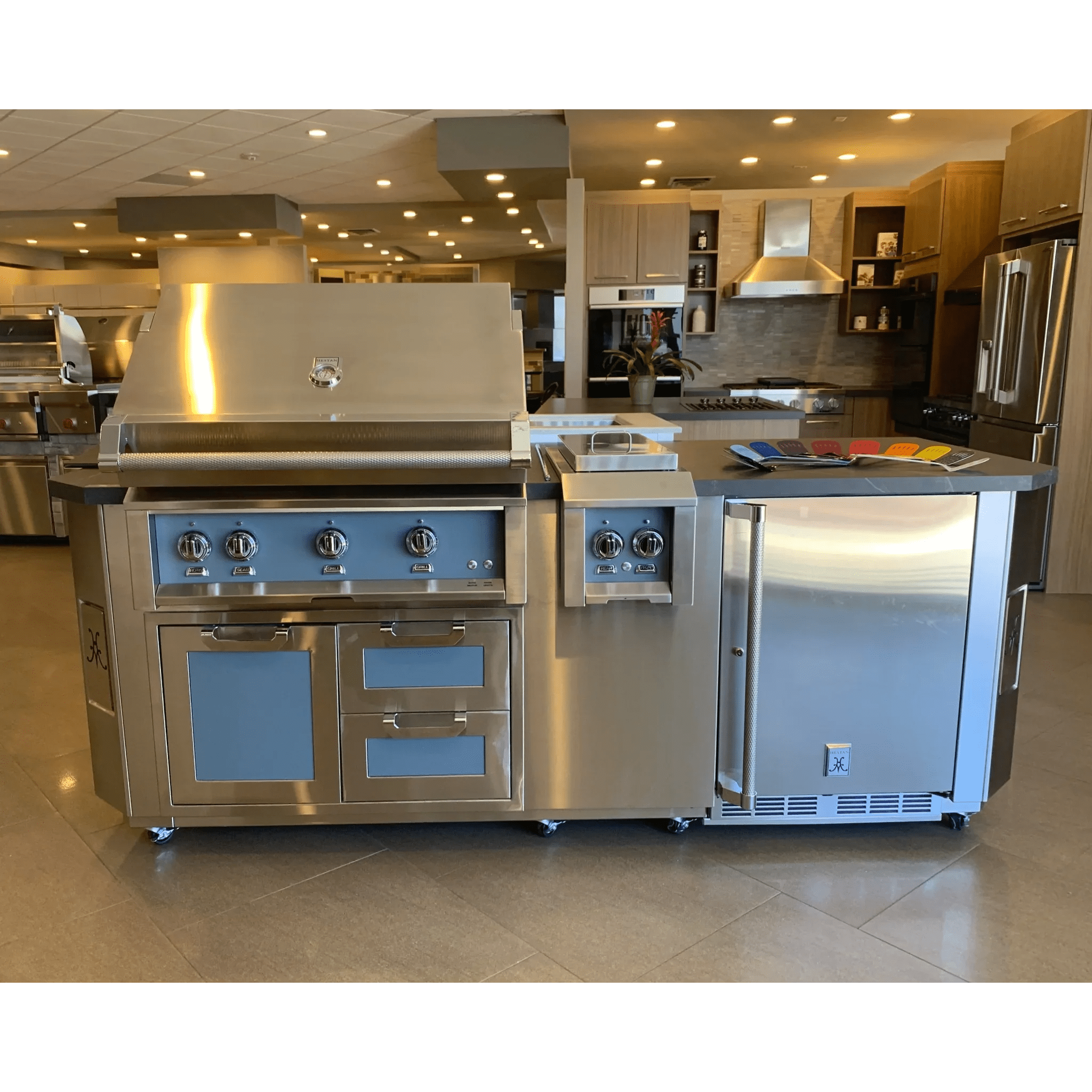 Hestan 8 Ft. GE Series Kitchen Island With Side Burner Cutout - GES08 - by Hestan | Buy at Agent BBQ