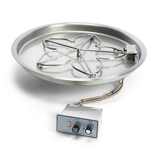 Round Drop - In Fire Pit Burner Kit Push Button Ignition by HPC Fire - Fire Pit Push Button Spark Ignition Burner Kits by HPC Fire | Buy at Agent BBQ