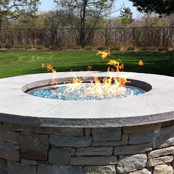 Round Flat Fire Pit Burner Kit - On/Off Electronic Ignition by HPC Fire - Fire Pit Pan and Burner Kit by HPC Fire | Buy at Agent BBQ