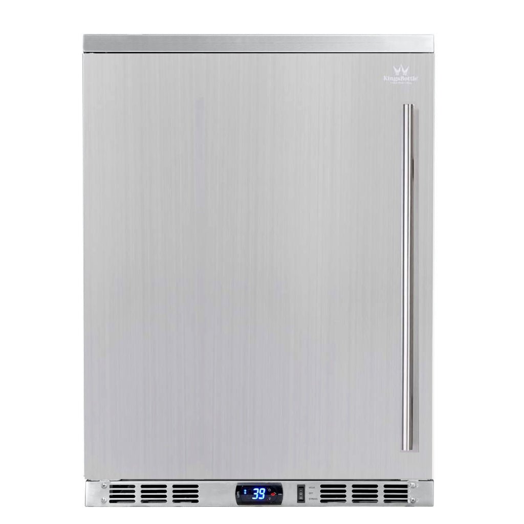 Kingsbottle 24 Inch Outdoor Beer Fridge Cooler Stainless Steel - Beverage Coolers by KingsBottle | Buy at Agent BBQ