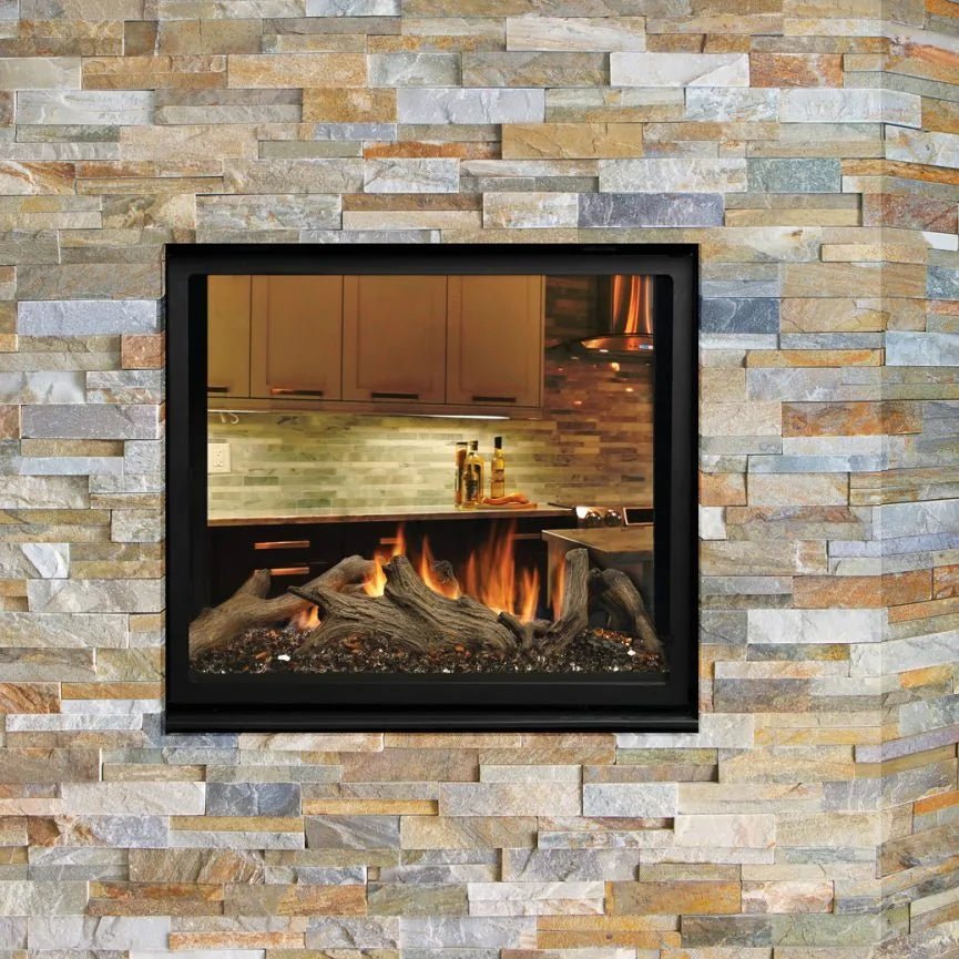 Kingsman MCVST42NH Zero Clearance See - Through Direct Vent Gas Fireplace - Ceramic Glass - Gas Fireplace by Kingsman | Buy at Agent BBQ