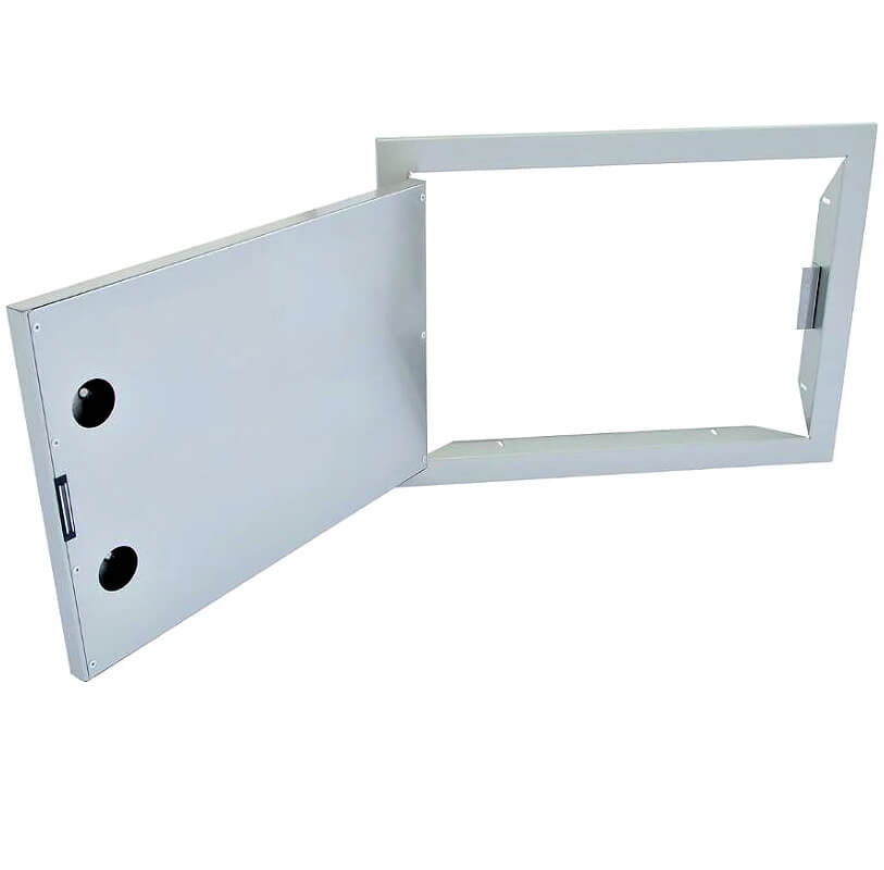 Kokomo Grills 24 Inch Reversible Stainless Steel Access Horizontal Door - KO - 1724H - Outdoor Kitchen Door by Kokomo Grills | Buy at Agent BBQ