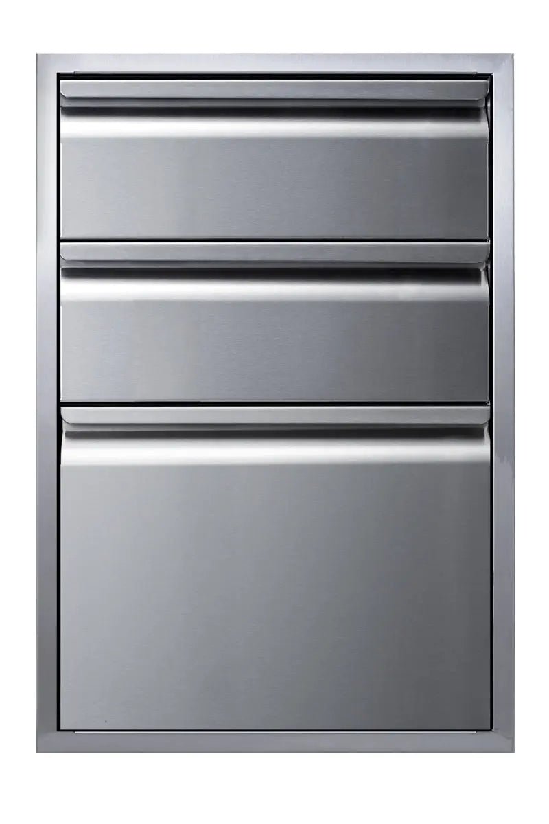 Memphis 21" Built - In Three Drawer Combo - VGC21DB3 - Outdoor Kitchens by Memphis Grills | Buy at Agent BBQ