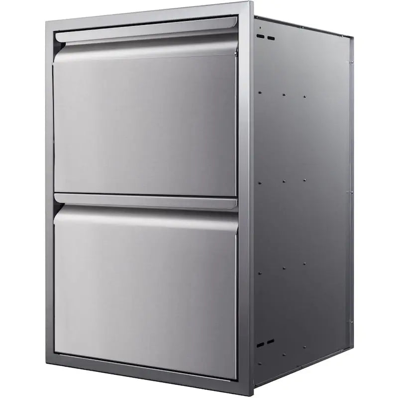 Memphis Grills 21" Built - In Two Drawer Stack - VGC21DB2 - Outdoor Kitchens by Memphis Grills | Buy at Agent BBQ
