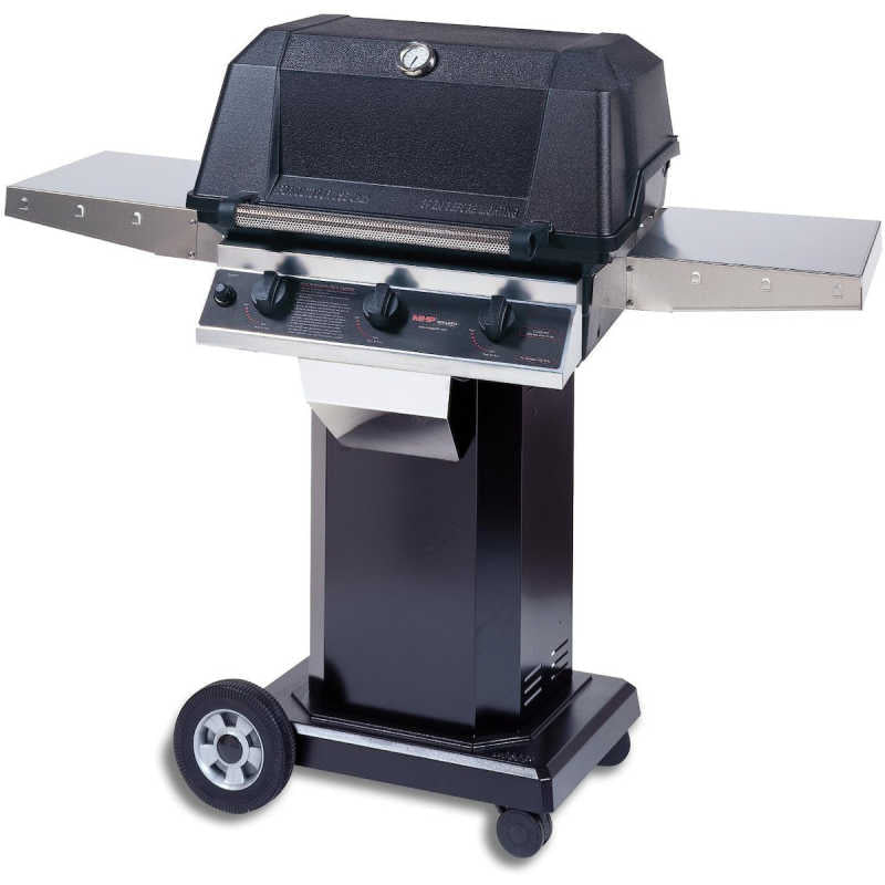 MHP WHRG4DD Hybrid Gas Grill W/ SearMagic Grids On Black Cart - Freestanding Gas Grill by MHP | Buy at Agent BBQ