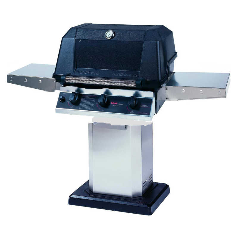 MHP WHRG4DD Hybrid Gas Grill W/ SearMagic Grids On Stainless Patio Base - by MHP | Buy at Agent BBQ
