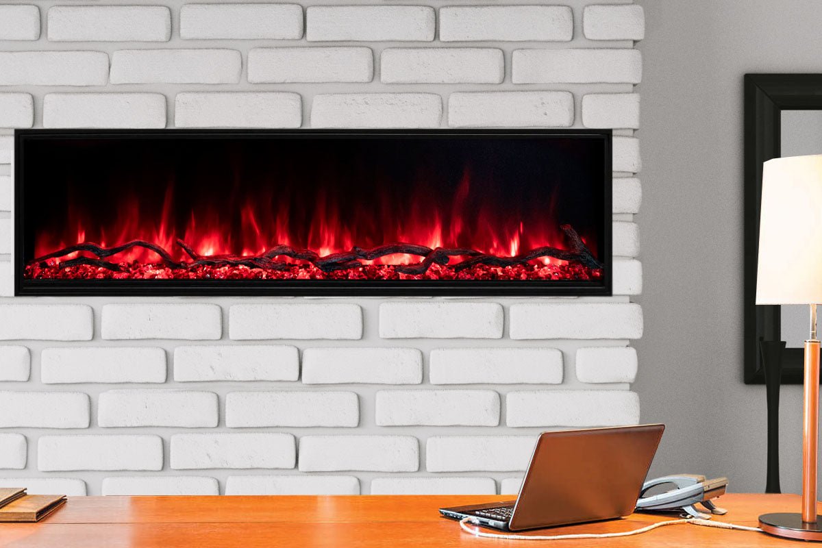 Modern Flames Landscape Pro Slim 56" Built In Linear Electric Fireplace - Electric Fireplace by Modern Flames | Buy at Agent BBQ