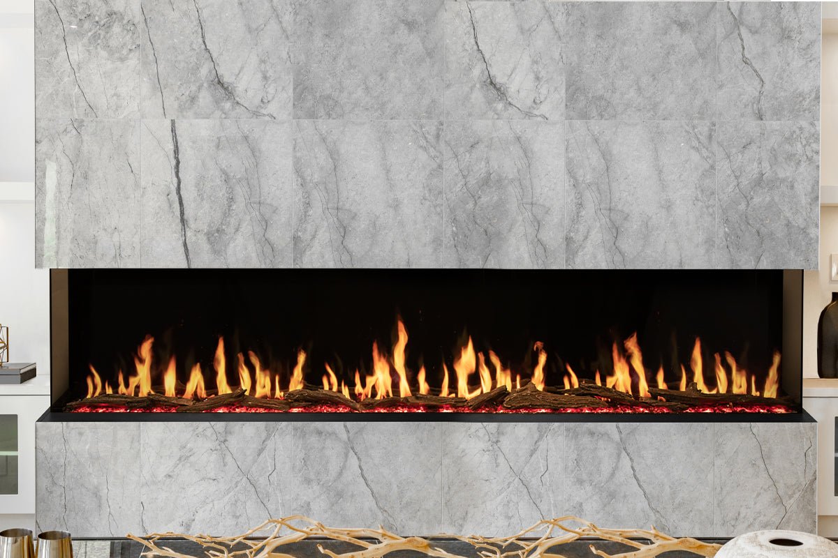 Modern Flames Orion Multi 120" Heliovision Virtual Multi - View Built - In Electric Fireplace - Electric Fireplace by Modern Flames | Buy at Agent BBQ