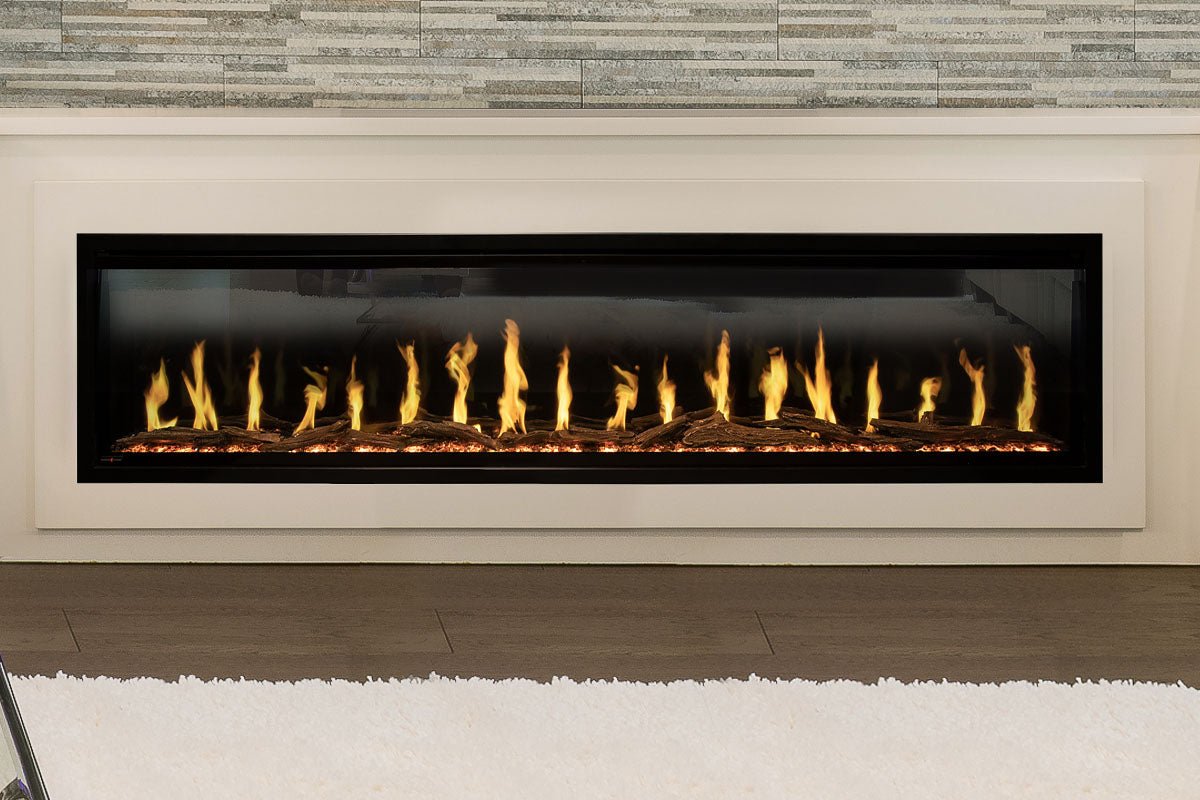 Modern Flames Orion Slim 76" Heliovision Virtual Recessed / Wall Mount Electric Fireplace - Electric Fireplace by Modern Flames | Buy at Agent BBQ