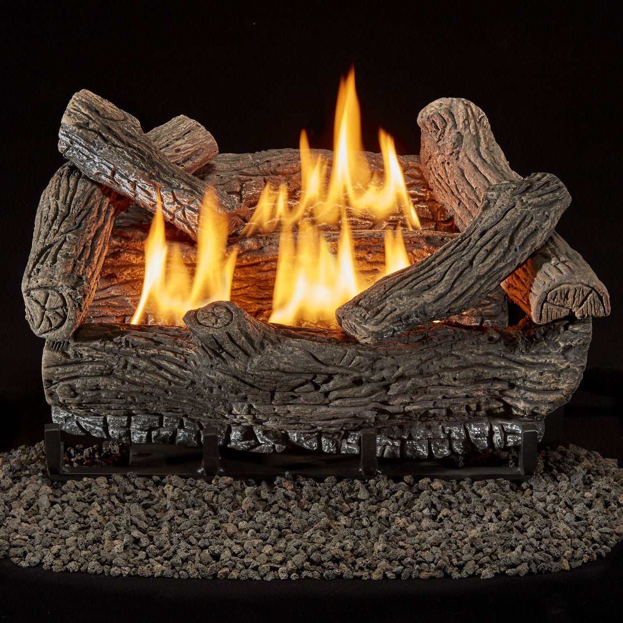 Monessen - Mountain Oak 30" Gas Log Set for Lumonessen Vent - Free Burner | MTNOK - 30 - by Monessen | Buy at Agent BBQ