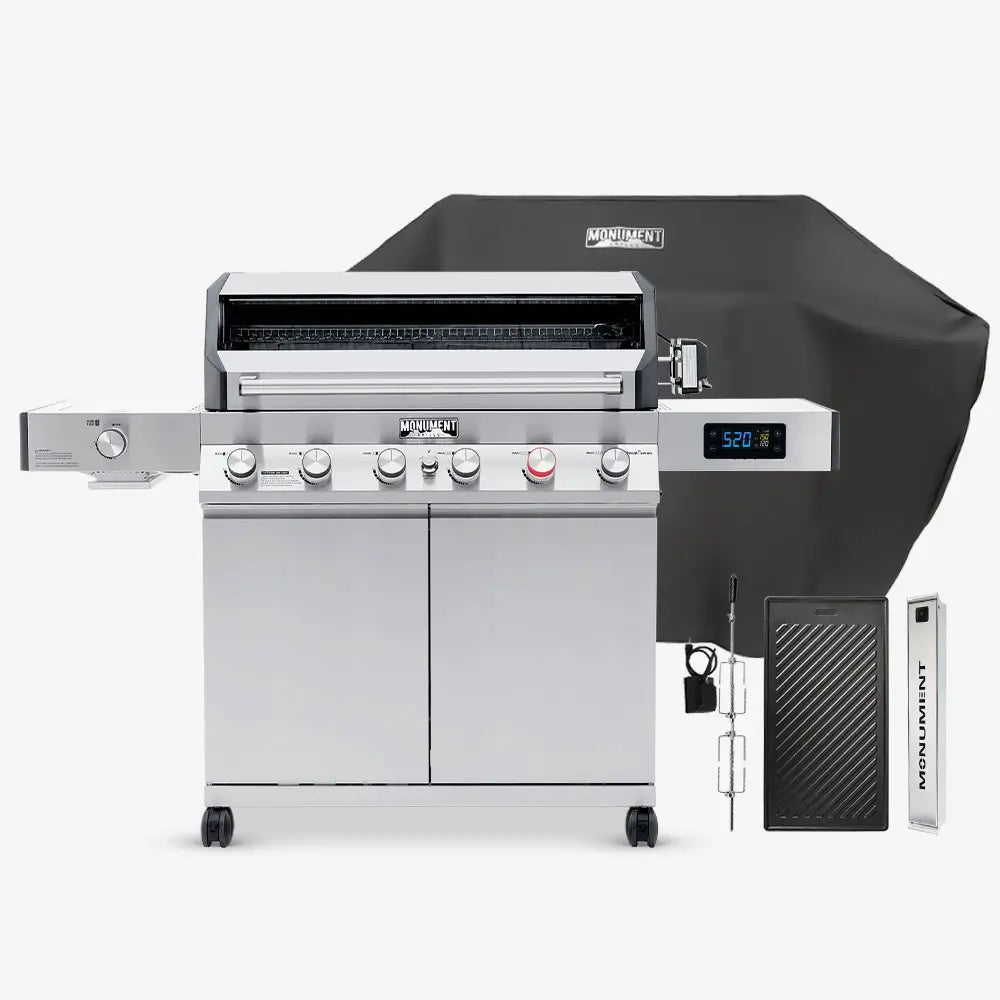 Monument Grills - Denali 605 Pro - Stainless Smart Propane Gas Grill - D605P - by Monument Grills | Buy at Agent BBQ