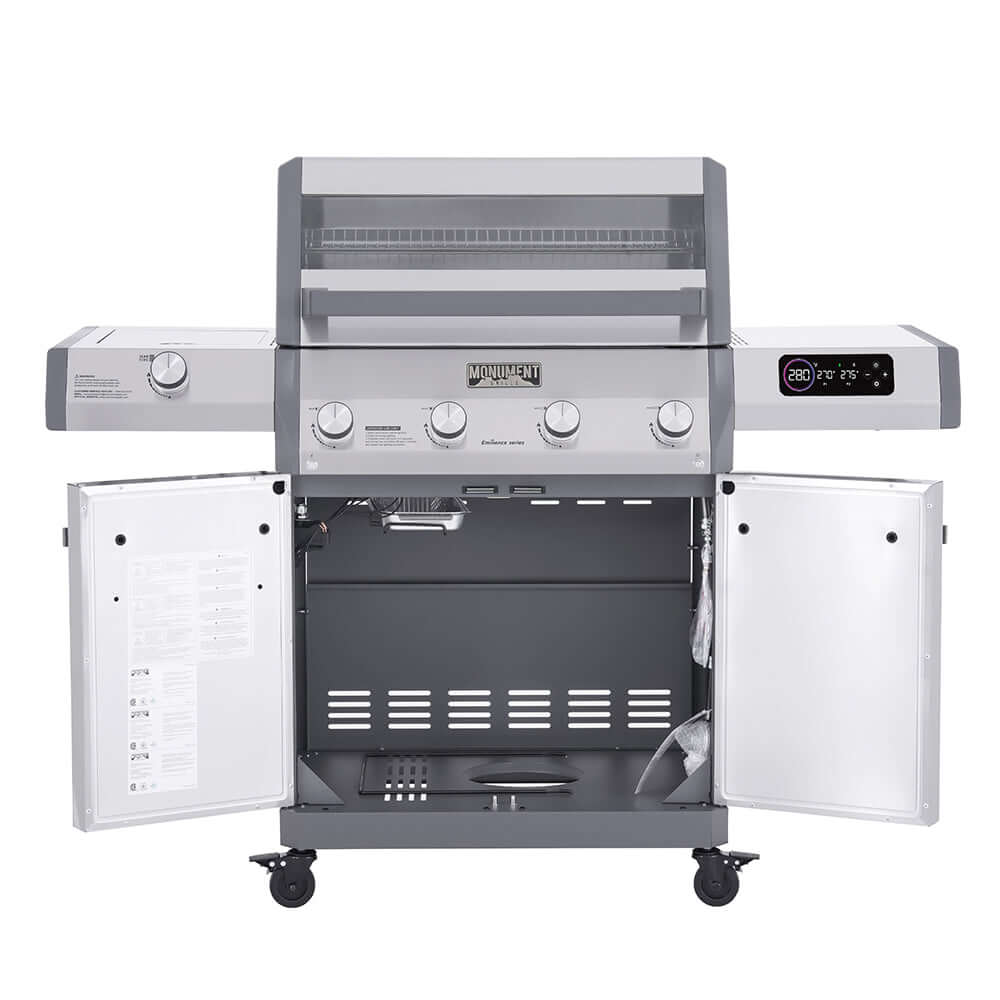 Monument Grills - Eminence 405 - Chic Clearview® Smart Stainless Gas Grill - E405 - by Monument Grills | Buy at Agent BBQ