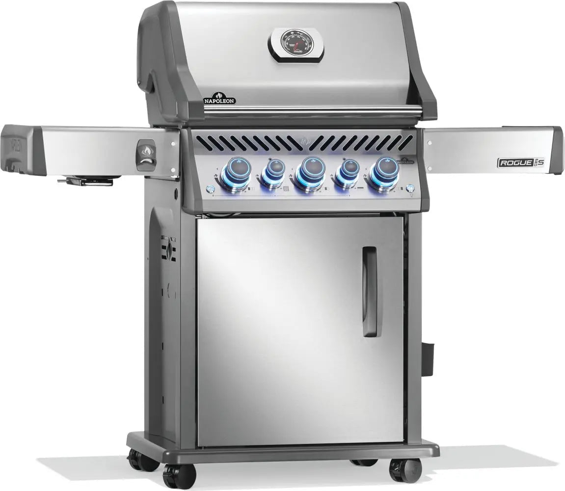 Napoleon Rogue PRO - S 425 3 - Burner Gas Grill w/ Side Burner & SafetyGlow - RPS425RSISS - 2 - Outdoor Grills by Napoleon | Buy at Agent BBQ