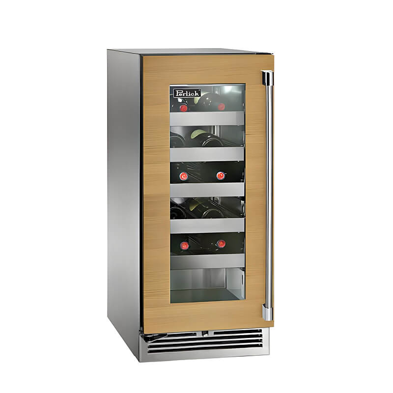 Perlick 15 - Inch Signature Series Stainless Steel Glass Door Panel Ready Outdoor Wine Reserve with Lock - HP15WO - 4 - 4 - by Perlick | Buy at Agent BBQ