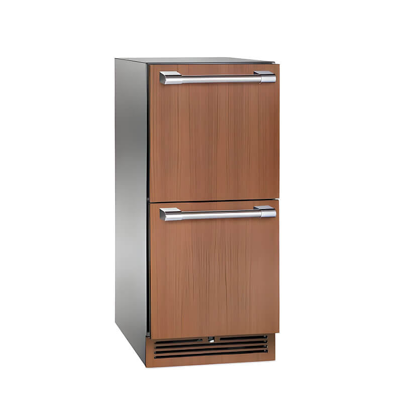 Perlick 15 - Inch Signature Series Stainless Steel Panel Ready Drawer Outdoor Refrigerator with Lock - HP15RO - 4 - 6DL - by Perlick | Buy at Agent BBQ