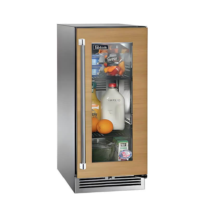 Perlick 15 - Inch Signature Series Stainless Steel Panel Ready Glass Door Outdoor Refrigerator - HP15RO - 4 - 4 - by Perlick | Buy at Agent BBQ