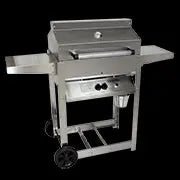 Phoenix Grills - SD Stainless Steel Natural Gas Riveted Grill Head On Stainless Steel Cart - SDRIV4LDDN - Outdoor Grills by Phoenix Grills | Buy at Agent BBQ