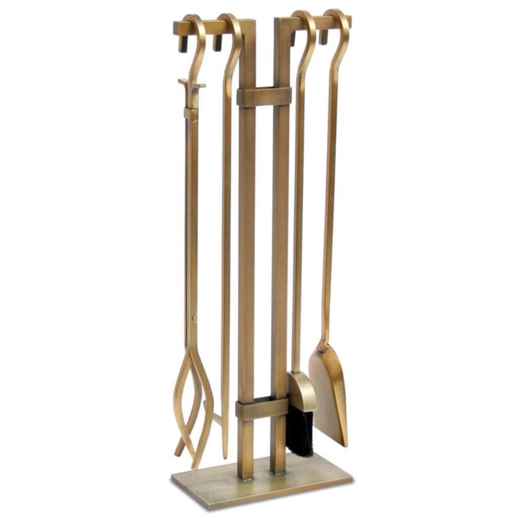 Pilgrim - 10" 4 - Piece Burnished Brass Sinclair Tool Set - by Pilgrim Home & Hearth | Buy at Agent BBQ