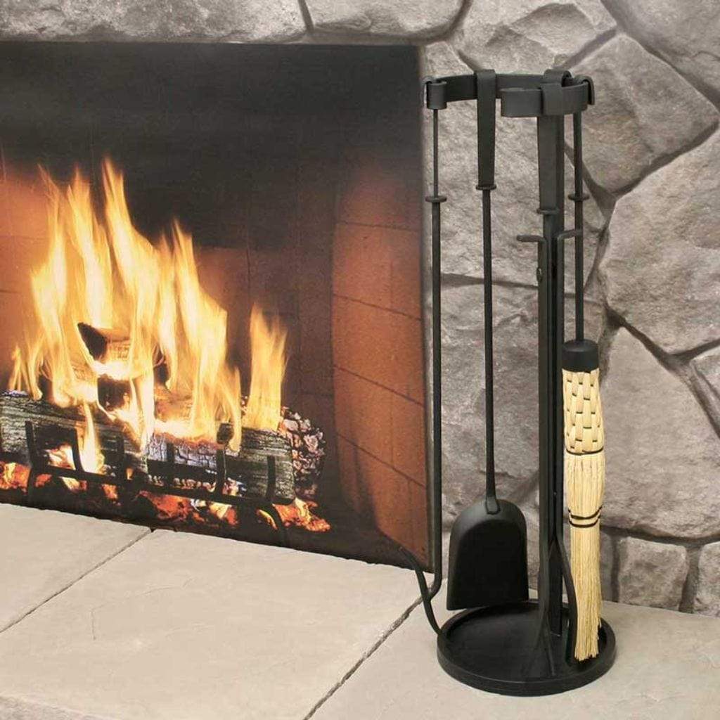 Pilgrim - 22" 4 - Piece Black Mid Century Tool Set - by Pilgrim Home & Hearth | Buy at Agent BBQ