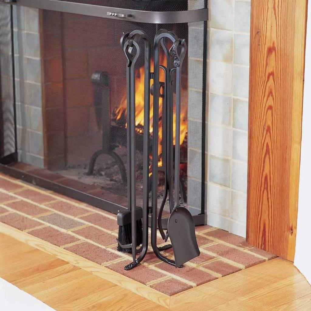Pilgrim - 28" Matte Black Forged Hearth - by Pilgrim Home & Hearth | Buy at Agent BBQ