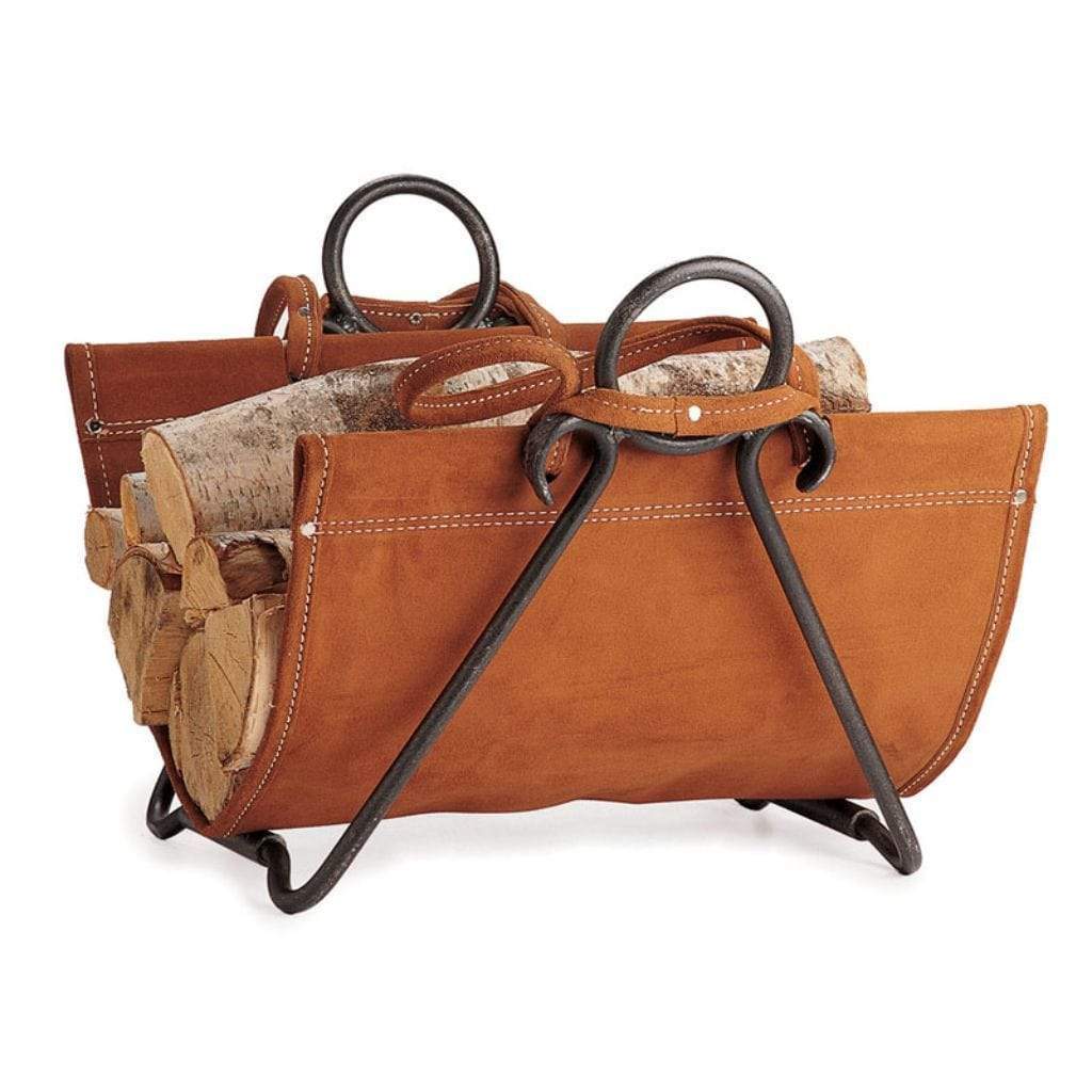 Pilgrim - 29" Vintage Iron Forged Iron Log Carrier - by Pilgrim Home & Hearth | Buy at Agent BBQ
