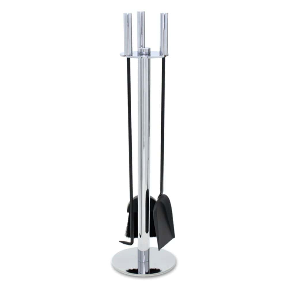 Pilgrim - 31" 3 - Piece Polished Nickel Panorama Tool Set - by Pilgrim Home & Hearth | Buy at Agent BBQ