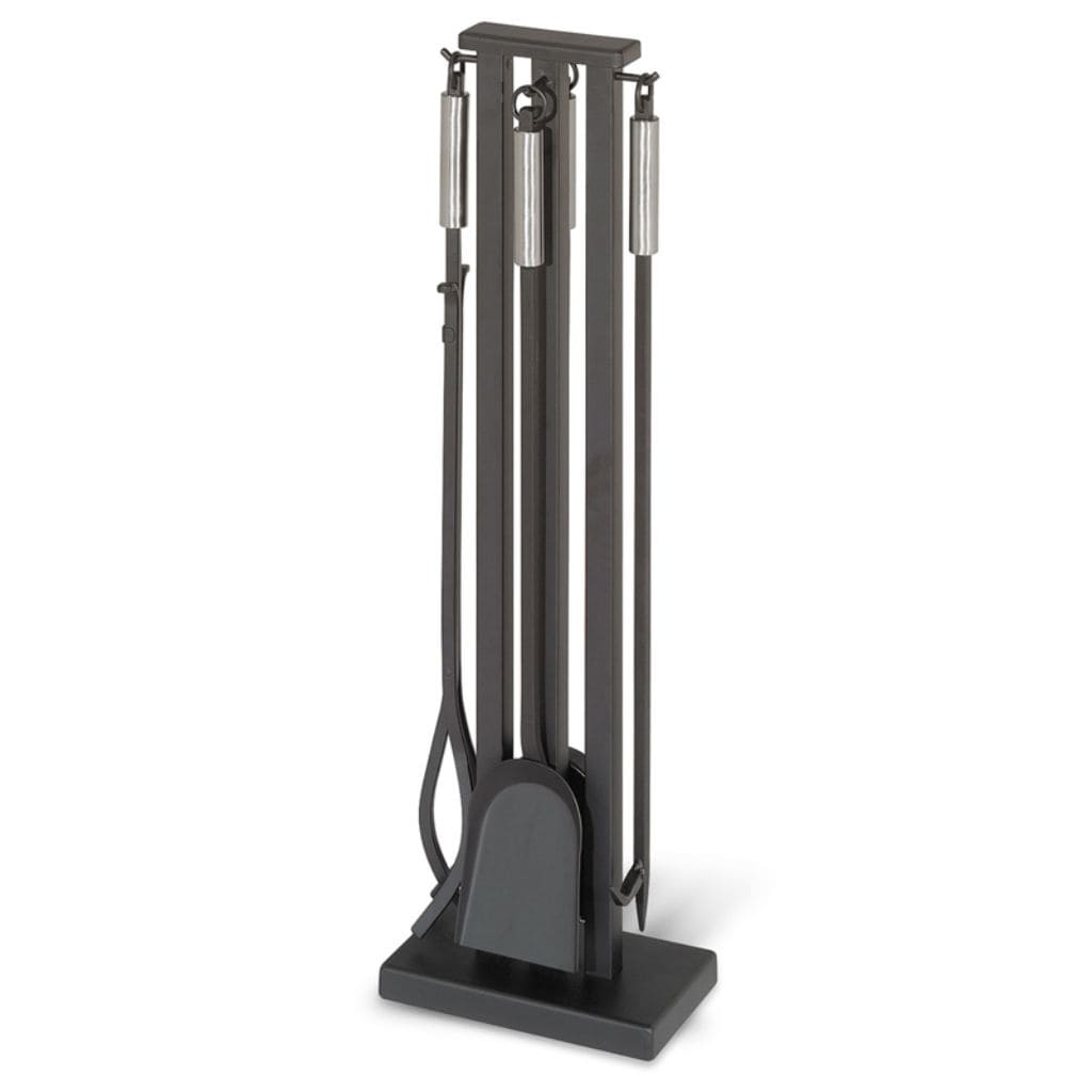 Pilgrim - 32" 4 - Piece Contemporary Tool Set Brushed Steel Handles - by Pilgrim Home & Hearth | Buy at Agent BBQ